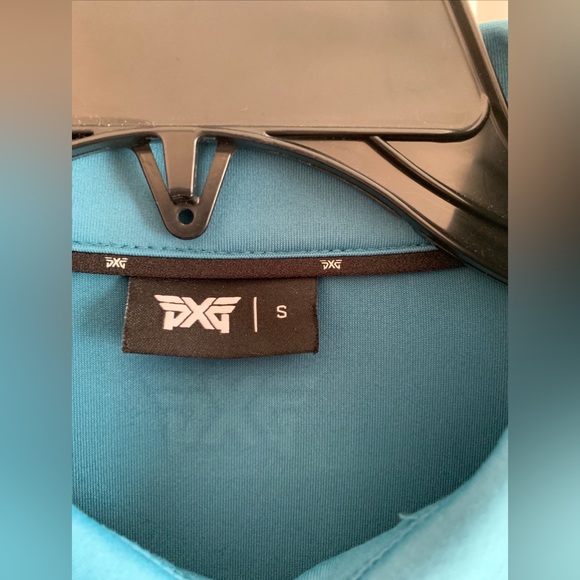 PXG Parsons Extreme Golf Polo Shirt Mens S Aqua Blue Short Sleeve Stretch Logo - Picture 3 of 11